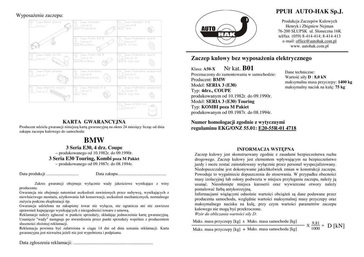 Bmw 3 Serisi Çeki Demiri 