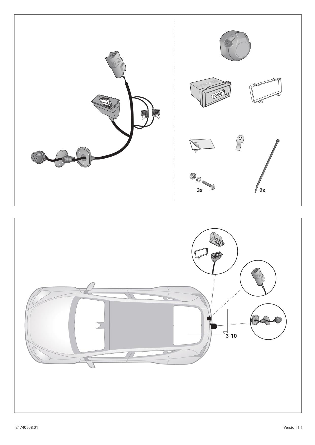 Tesla Model 3  01/24 -) ARACA ÖZEL ORJİNAL ELEKTRİK MODÜLÜ 