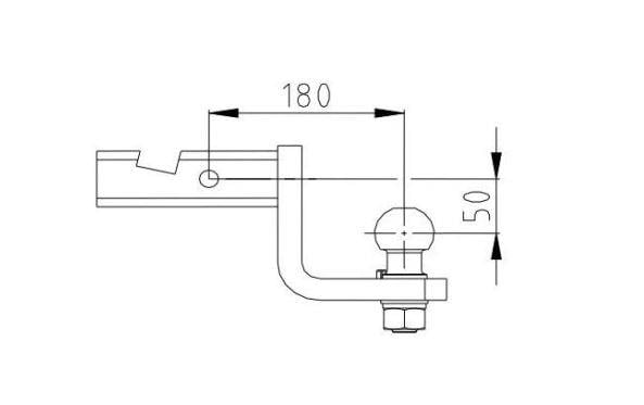 Amerikan Adaptör Çeki Demiri Topuzu 50 mm Avrupa Standartı