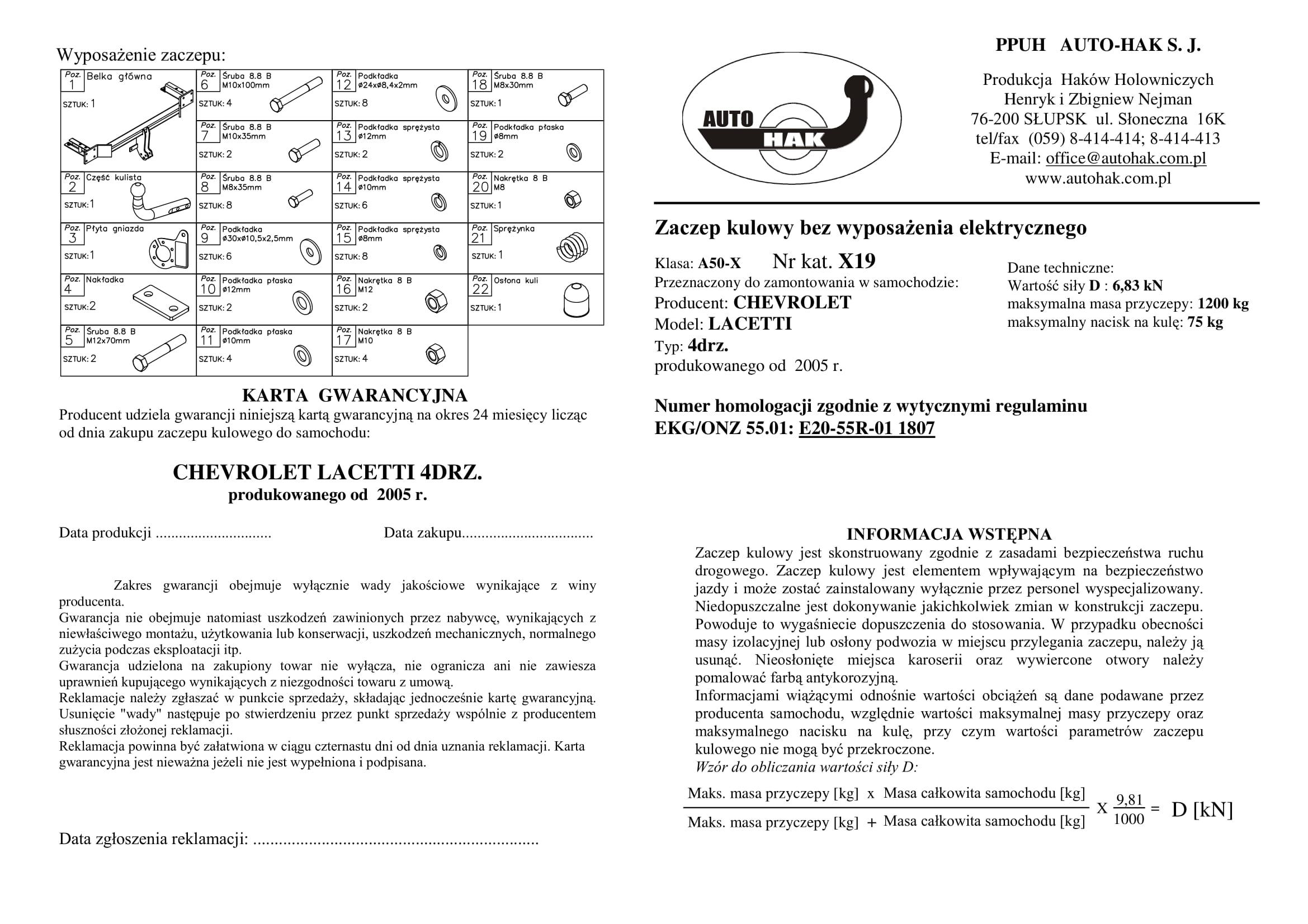 CHEVROLET LACETTİ (4 KAPI)- STANDART ÇEKİ DEMİRİ 2005 VE SONRASI