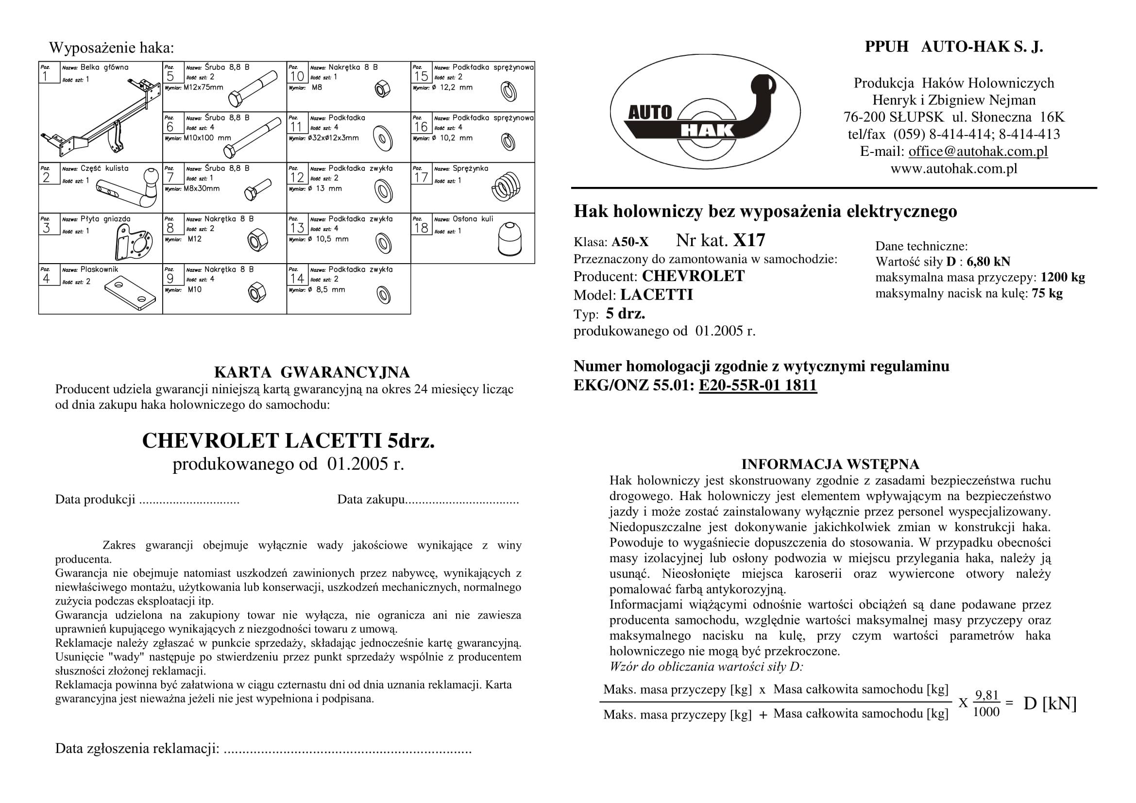 CHEVROLET LACETTİ (5KAPI) STANDART ÇEKİ DEMİRİ 2003 VE SONRASI