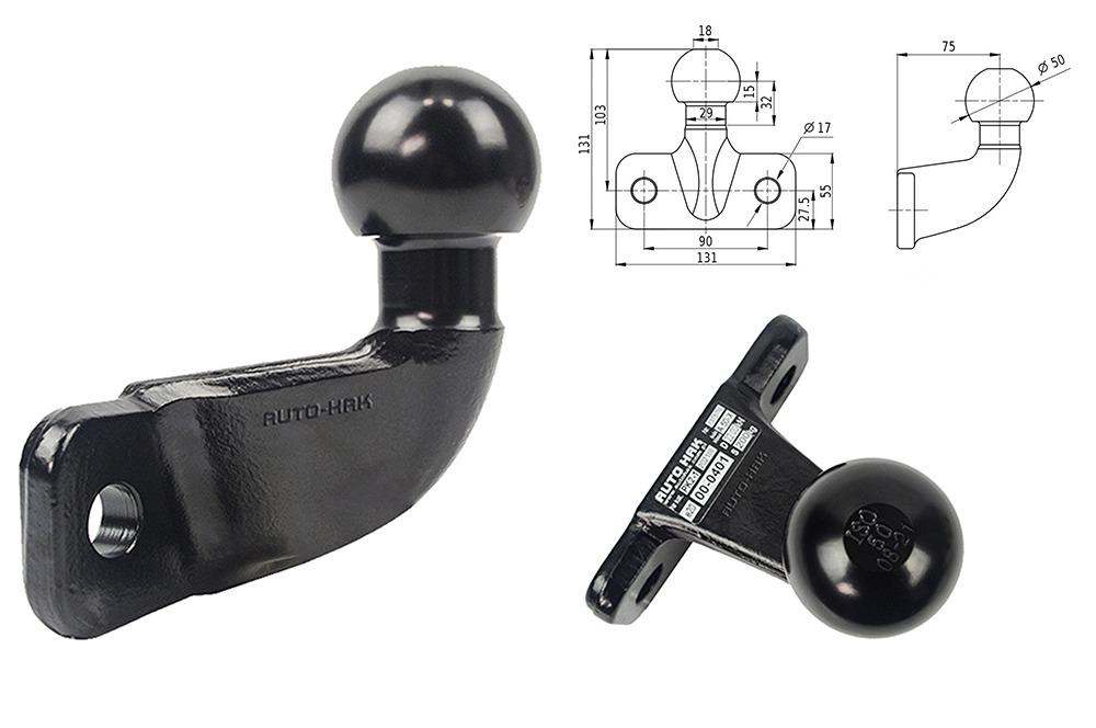 Çift Civatalı Flanşlı Çeki Demiri Topuzu 50 mm