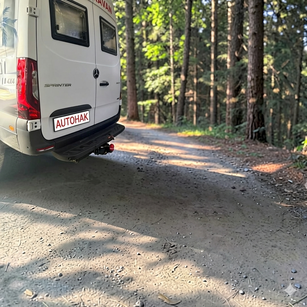 Mercedes Sprinter Panelvan (Arka tampon basamaklı model) Çeki Demiri , Flanşlı (2006 -  )