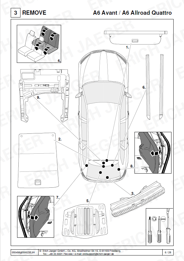 AUDİ A7 SPORTBACK 04/18 -)  ARACA ÖZEL ORJİNAL ELEKTRİK MODÜLÜ 
