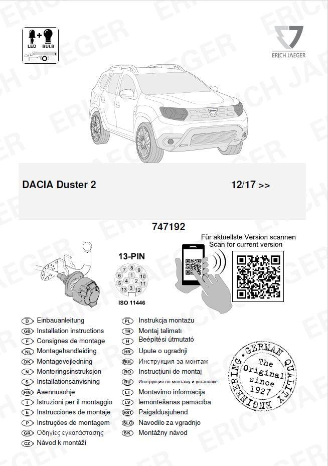 DACIA DUSTER 2 ARACA ÖZEL ORJİNAL ELEKTRİK MODÜLÜ