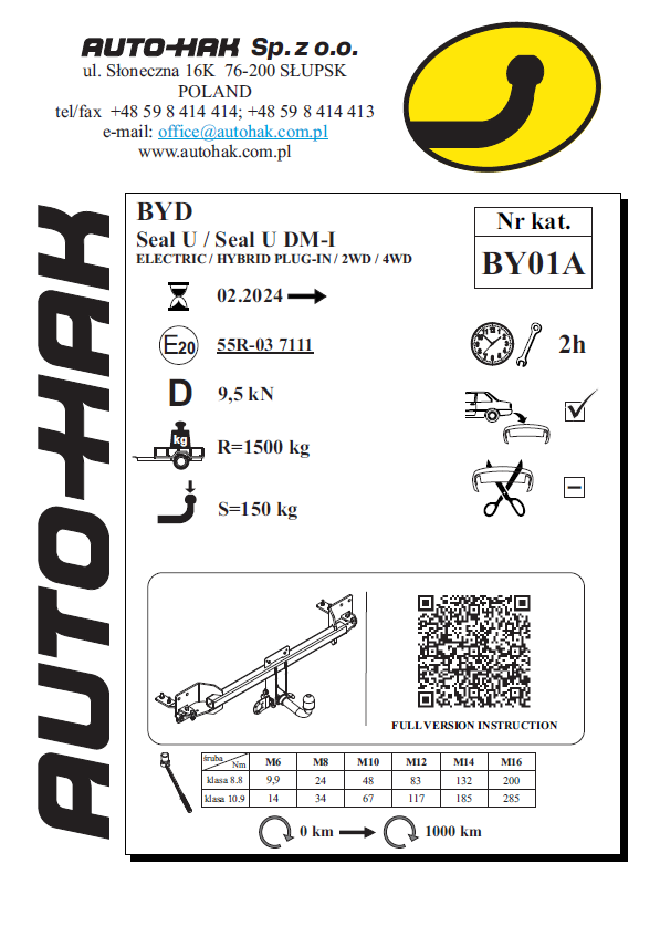  BYD Seal U / Seal U DM-I YATAY SÖKÜLEBİLİR MODEL (02-2024-)