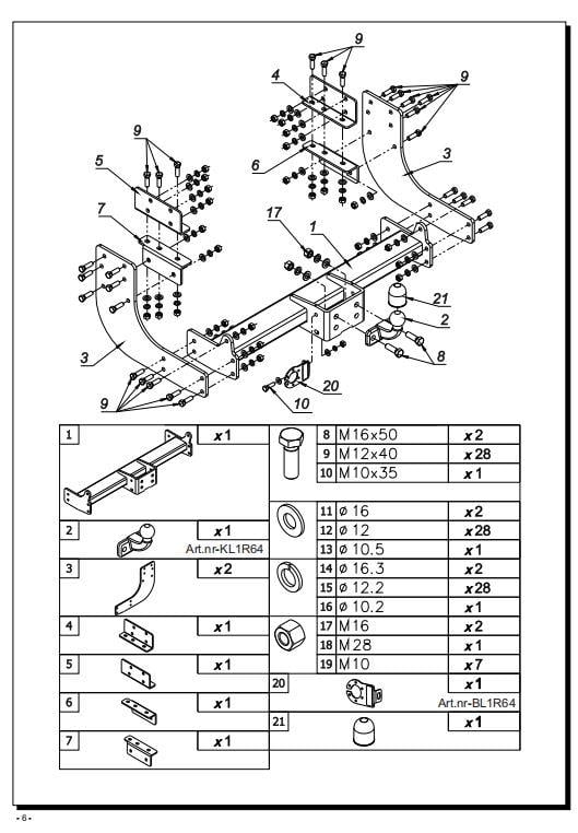 Iveco Daıly VI Çeki Demiri, Kuğu Boynu - Sabit   (07.2014 -  )