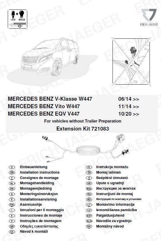  MERCEDES BENZ V-KLASSE W447 ARACA ÖZEL ORJİNAL ELEKTRİK MODÜLÜ