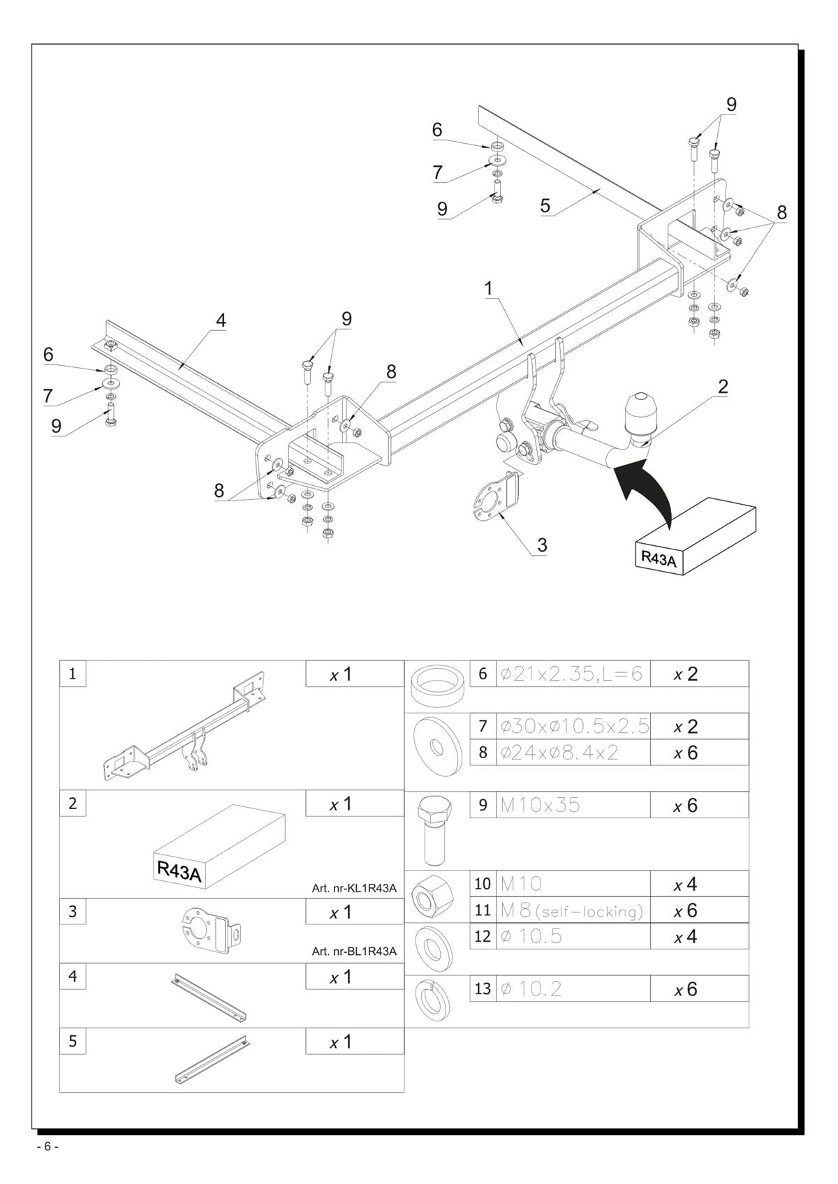 Fiat Linea  Çeki Demiri 