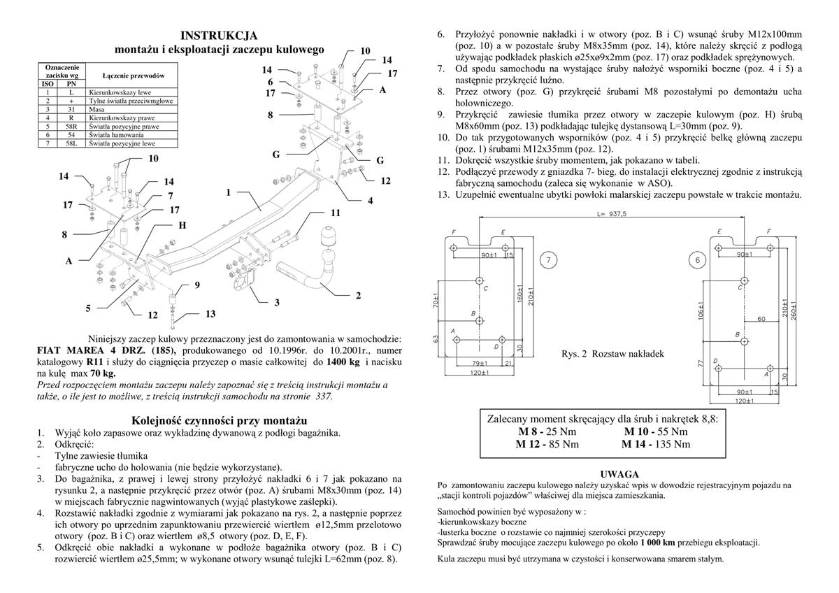 Fiat Marea Çeki Demiri 