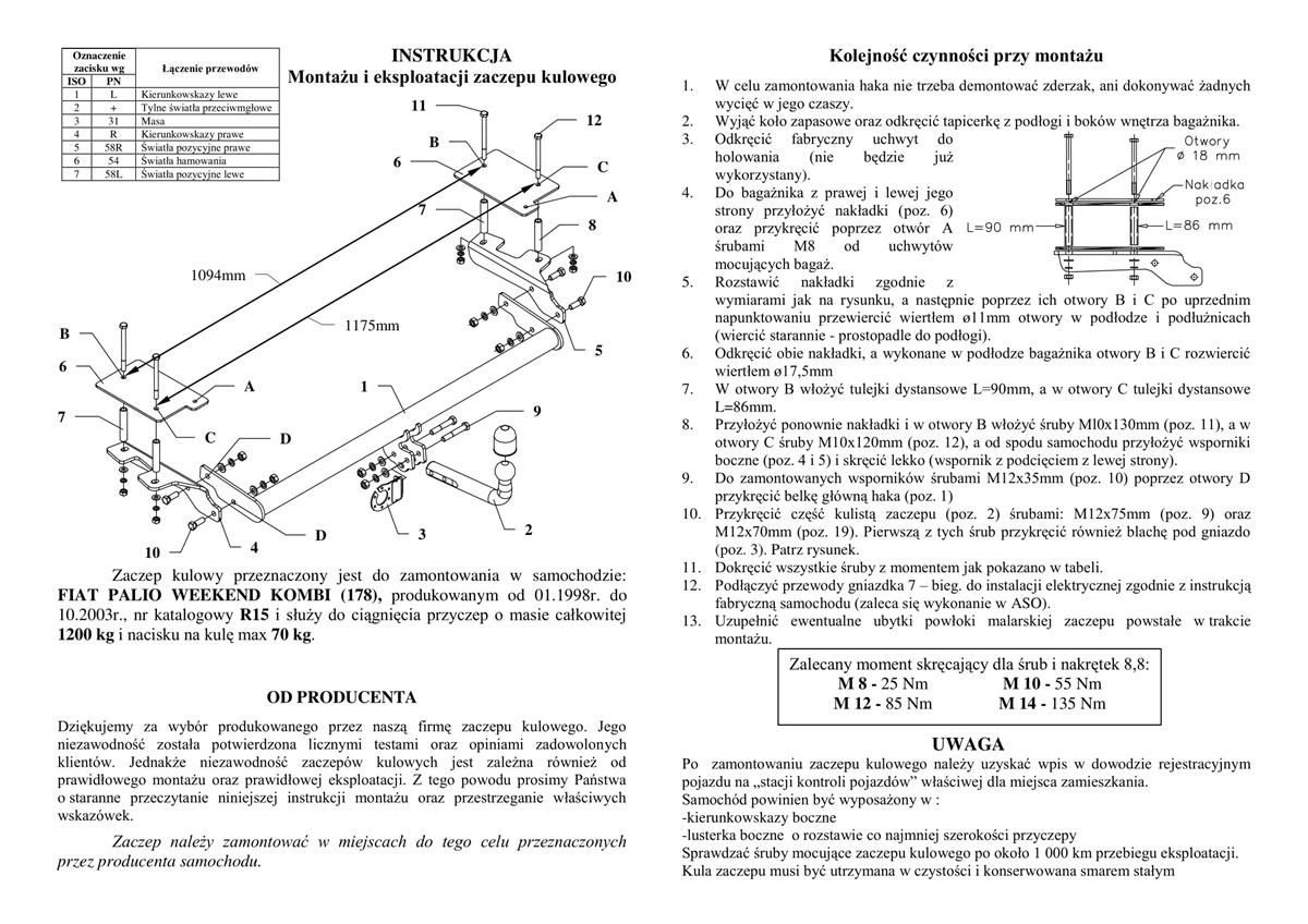 Fiat Palio Çeki Demiri 