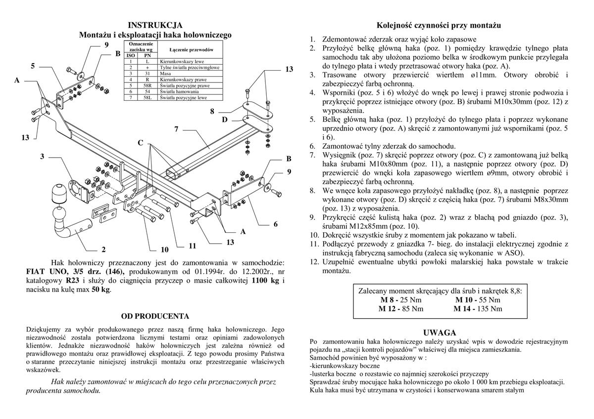 Fiat Uno Çeki Demiri 