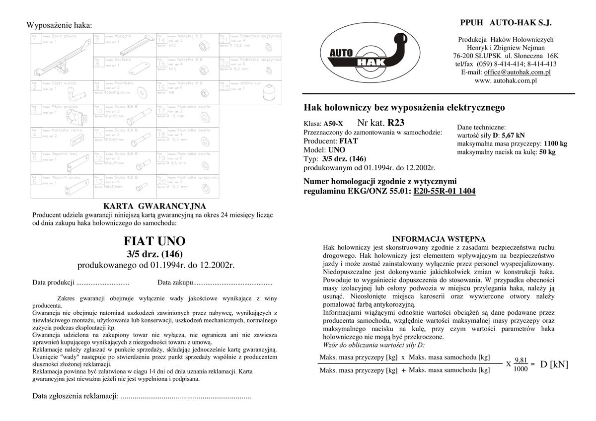 Fiat Uno Çeki Demiri 
