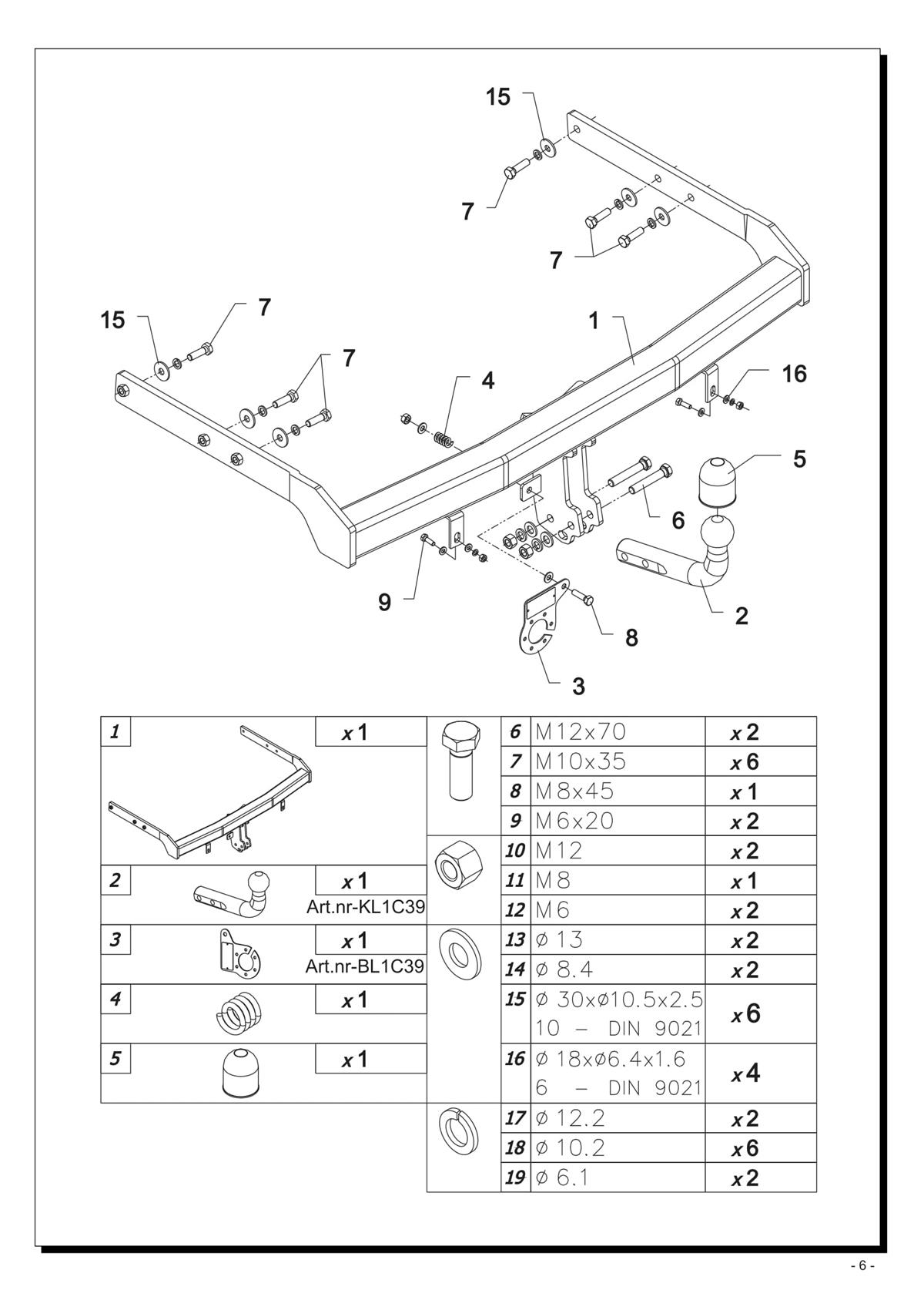 Ford Galaxy Çeki Demiri 