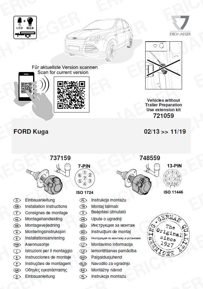 Ford Kuga ARACA ÖZEL ORJİNAL ELEKTRİK MODÜLÜ