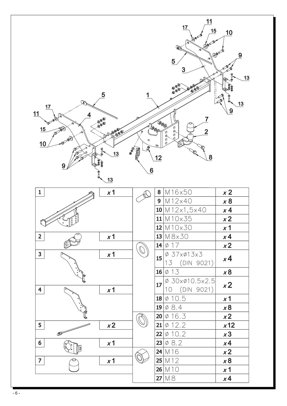 Ford Ranger Çeki Demiri 