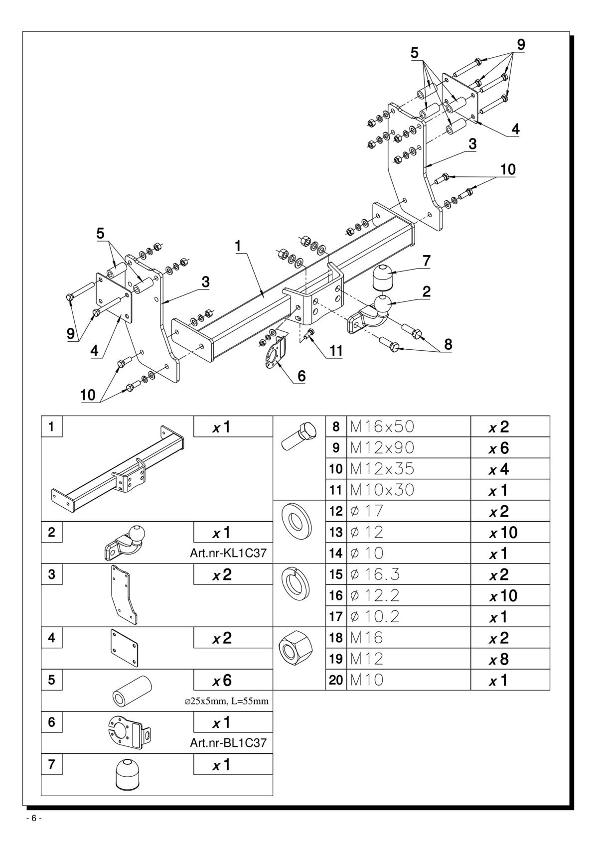 Ford Transit  Çeki Demiri 