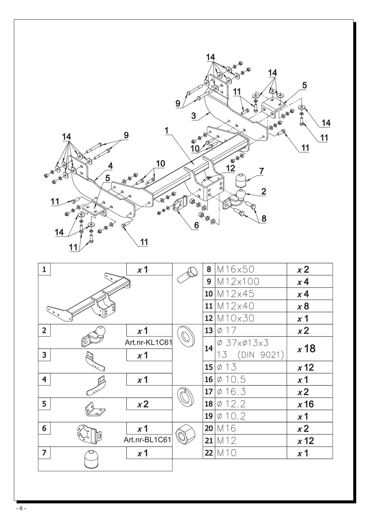 Ford Transit  Çeki Demiri 