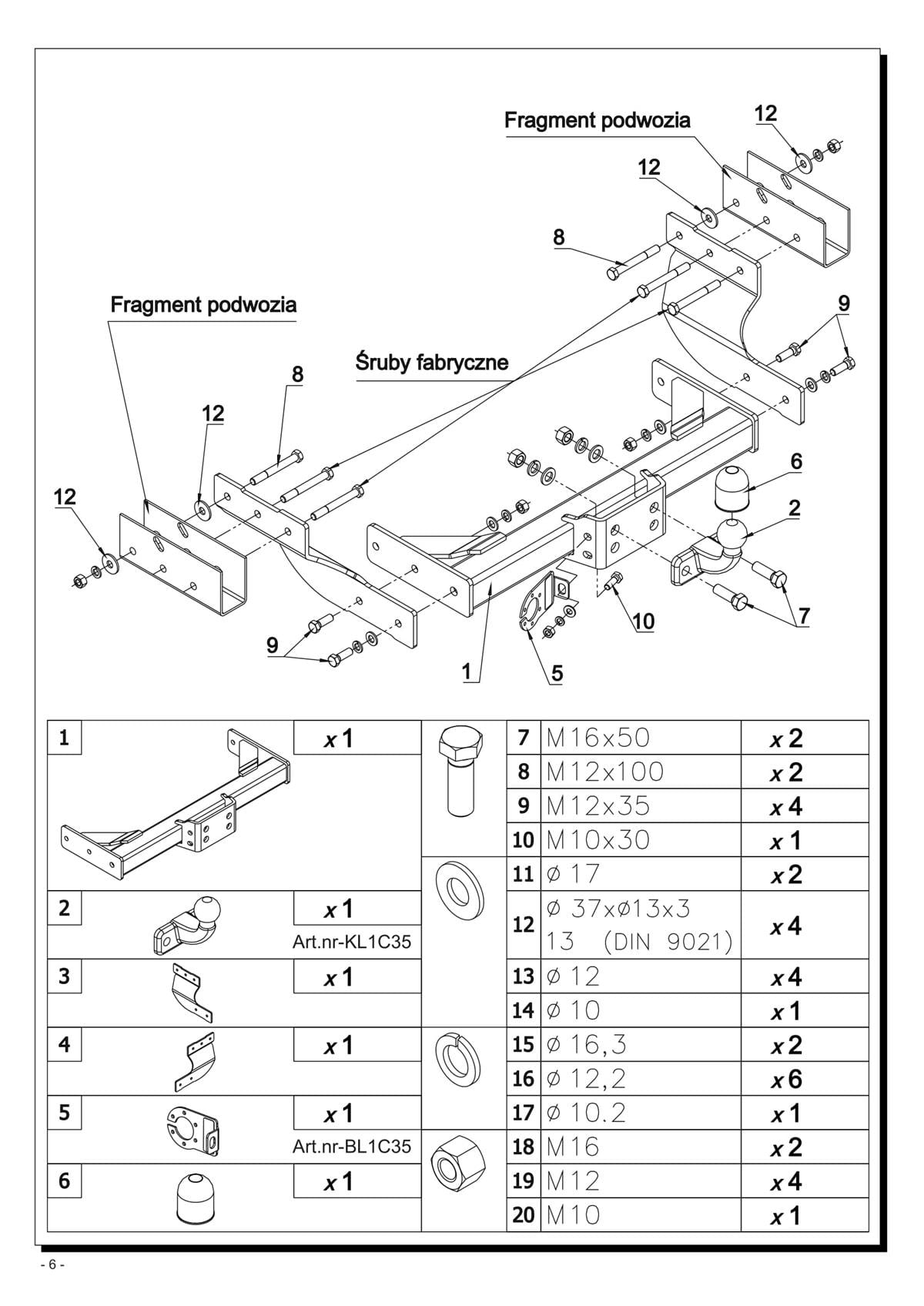 Ford Transit Çeki Demiri 