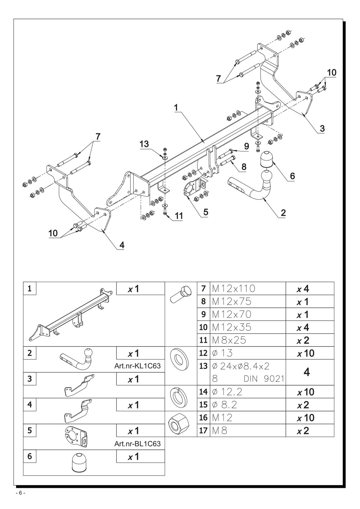 Ford Transit Çeki Demiri 