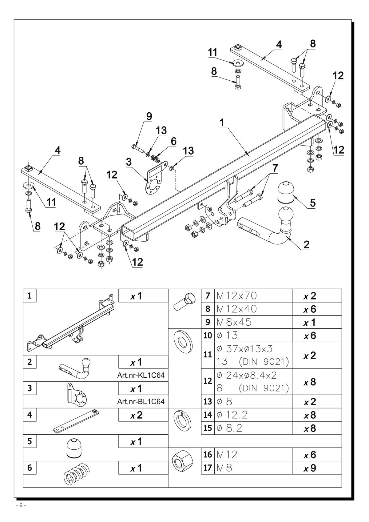 Ford Transit Çeki Demiri 