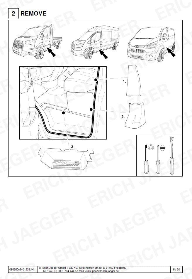 Ford Transit Van V363/ MCA ARACA ÖZEL ORJİNAL ELEKTRİK MODÜLÜ