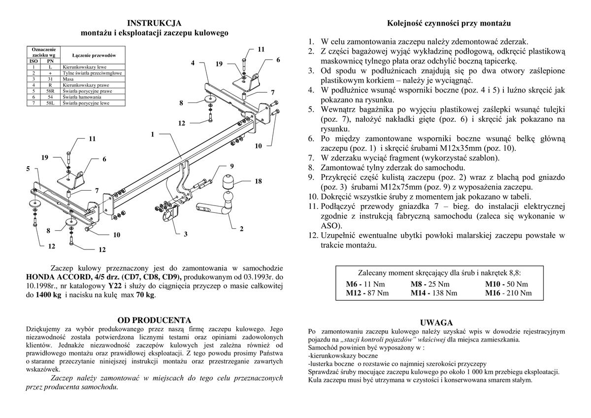 Honda Accord Çekidemiri