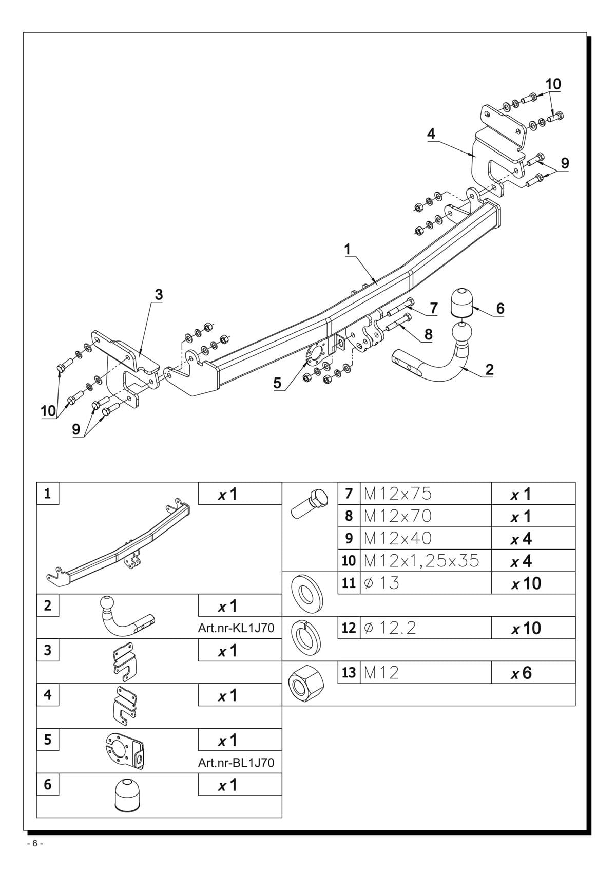 Hyundai İ20 3/5D Çeki Demiri