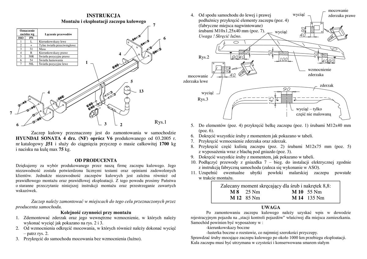 Hyundai Sonata  Çeki Demiri