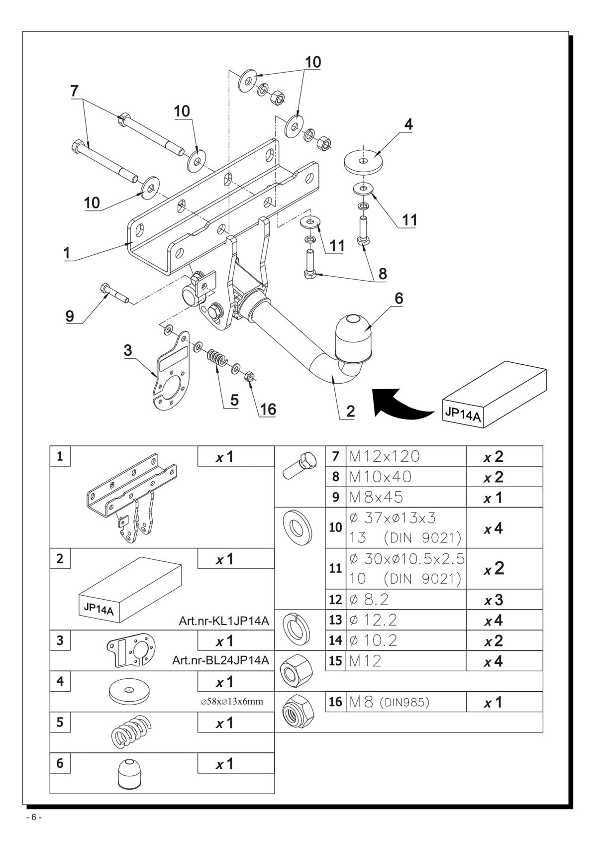 Jeep Wrangler  Çeki Demiri