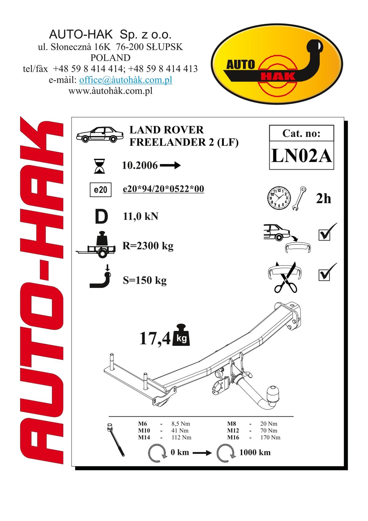 Land Rover Freelander Çeki Demiri
