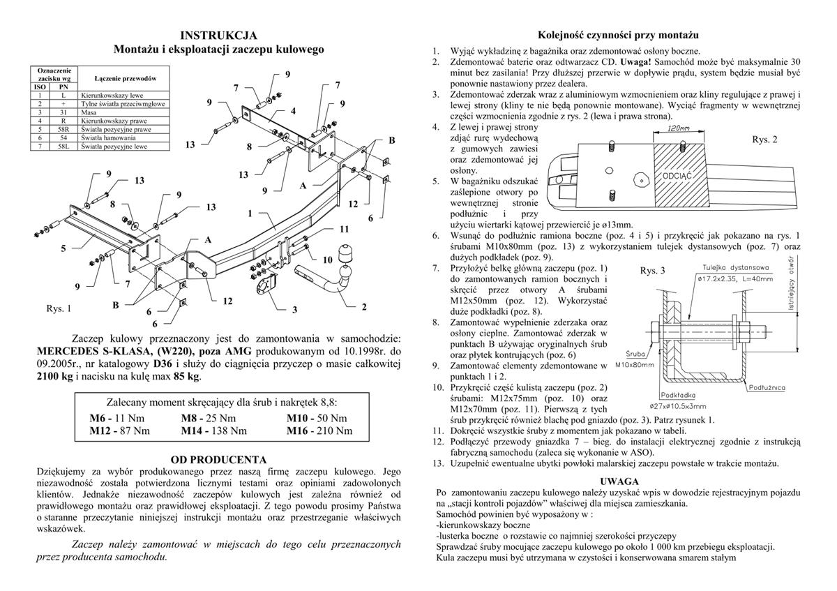 Mercedes S Klasa Çeki Demiri