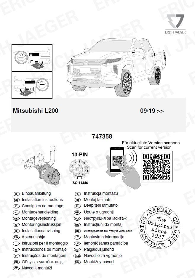 MITSUBISHI L200 ARACA ÖZEL ORJİNAL ELEKTRİK MODÜLÜ