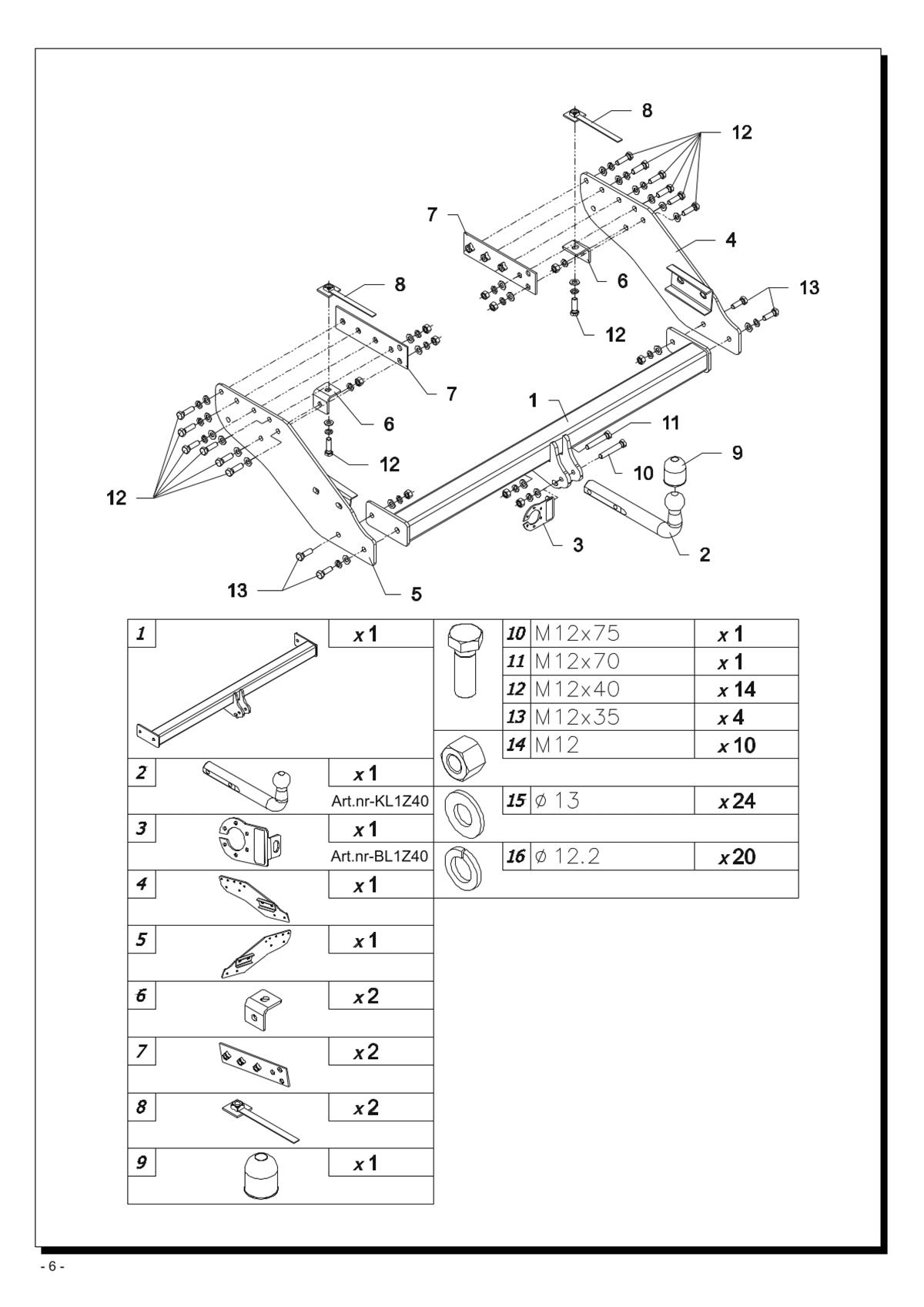 Mıtsubıshı L200 Çeki Demiri