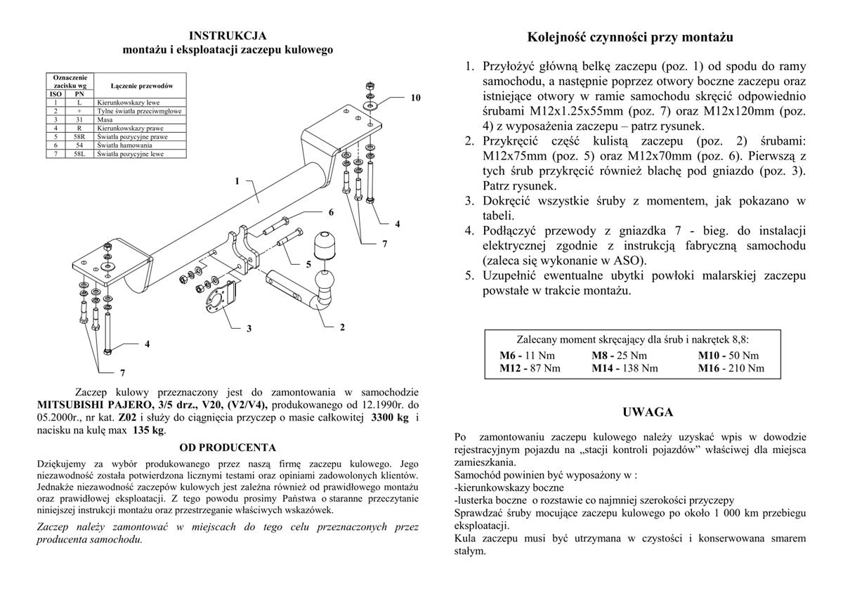 Mıtsubıshı Pajero Çeki Demiri