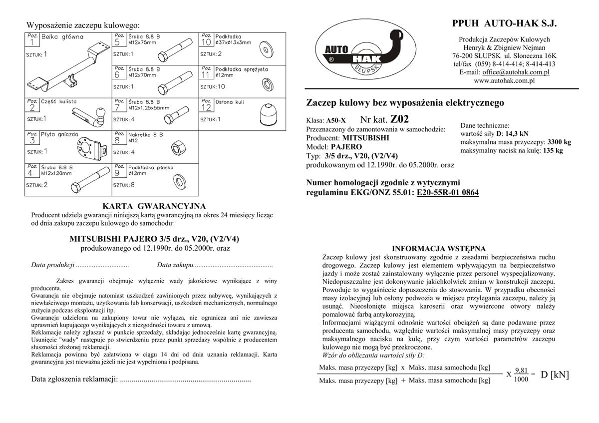 Mıtsubıshı Pajero Çeki Demiri