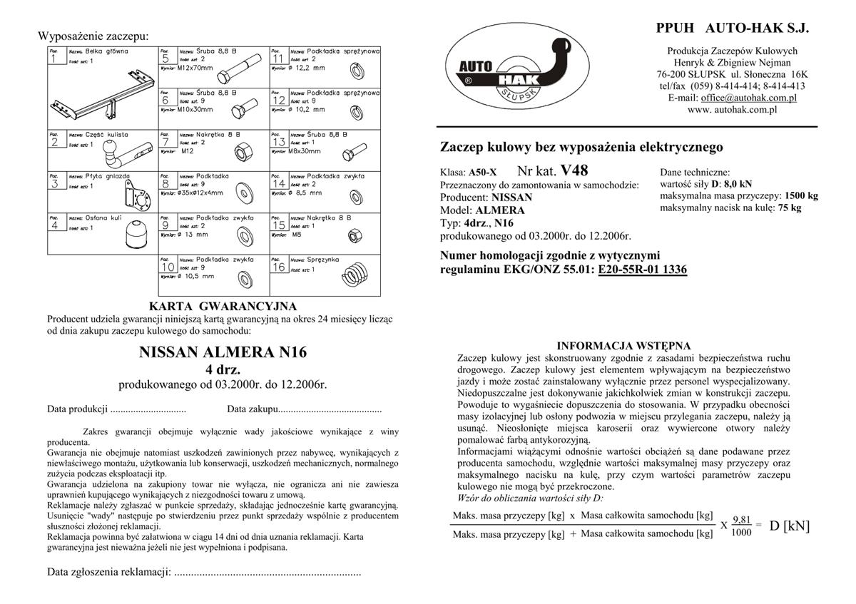 Nıssan Almera Çeki Demiri