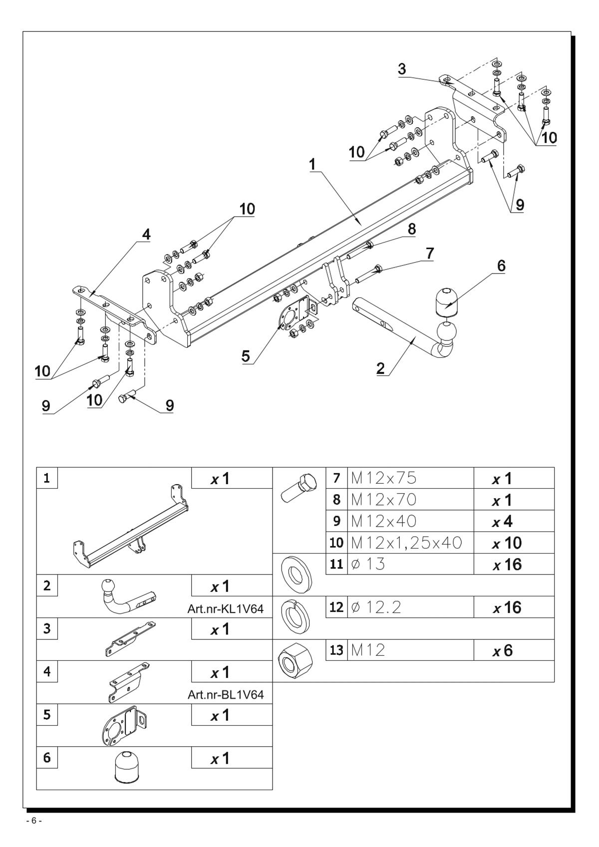Nıssan Navara D40 Çeki Demiri