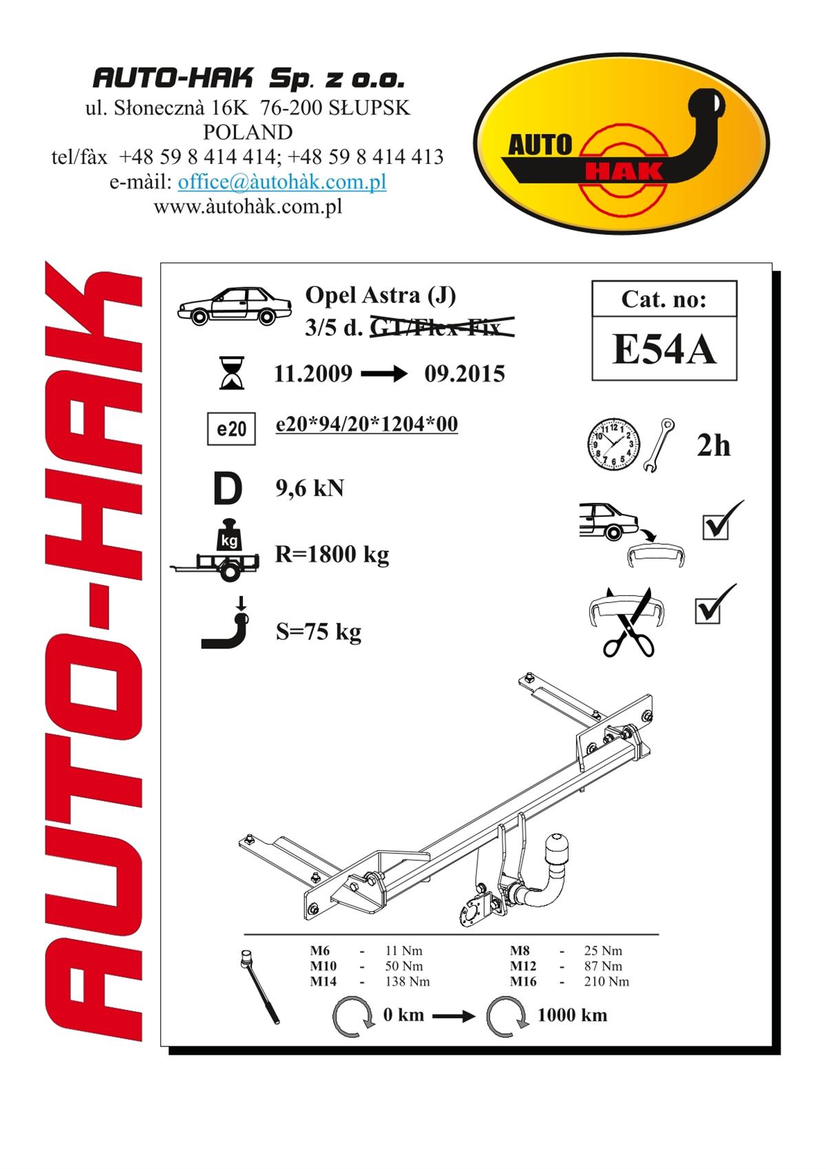 Opel Astra Çeki Demiri