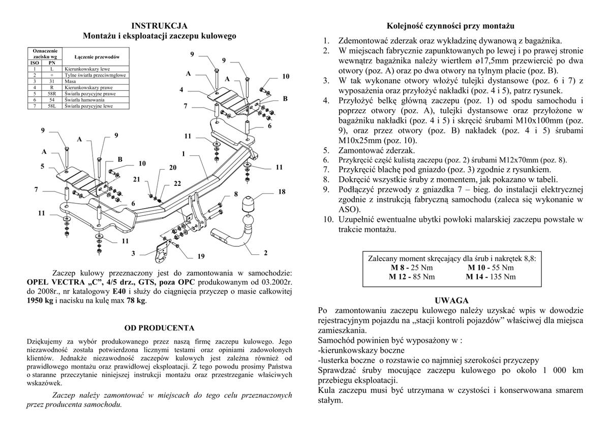 Opel Vectra Çeki Demiri