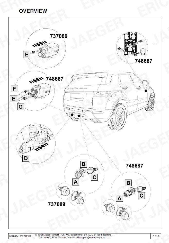 RANGE ROVER EVOQUE ARACA ÖZEL ORJİNAL ELEKTRİK MODÜLÜ