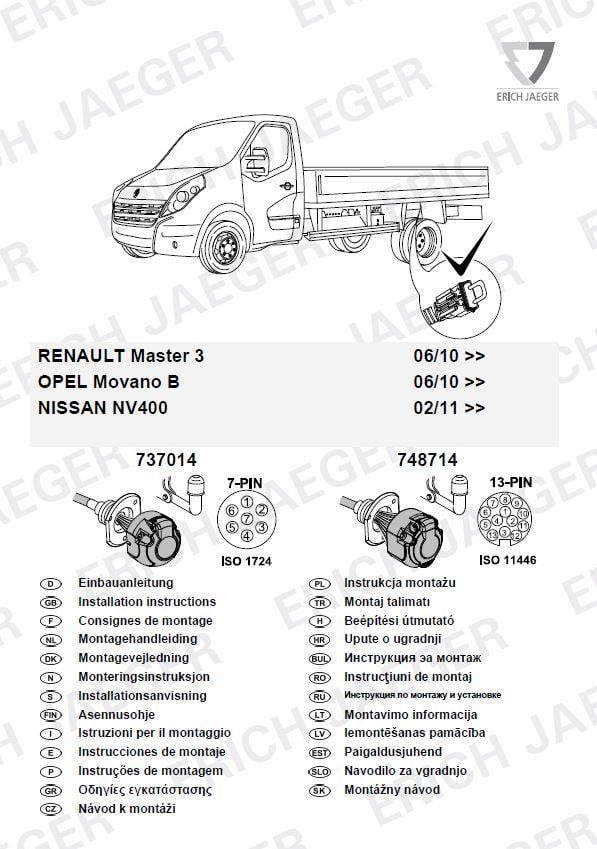 RENAULT MASTER 3 ARACA ÖZEL ORJİNAL ELEKTRİK MODÜLÜ