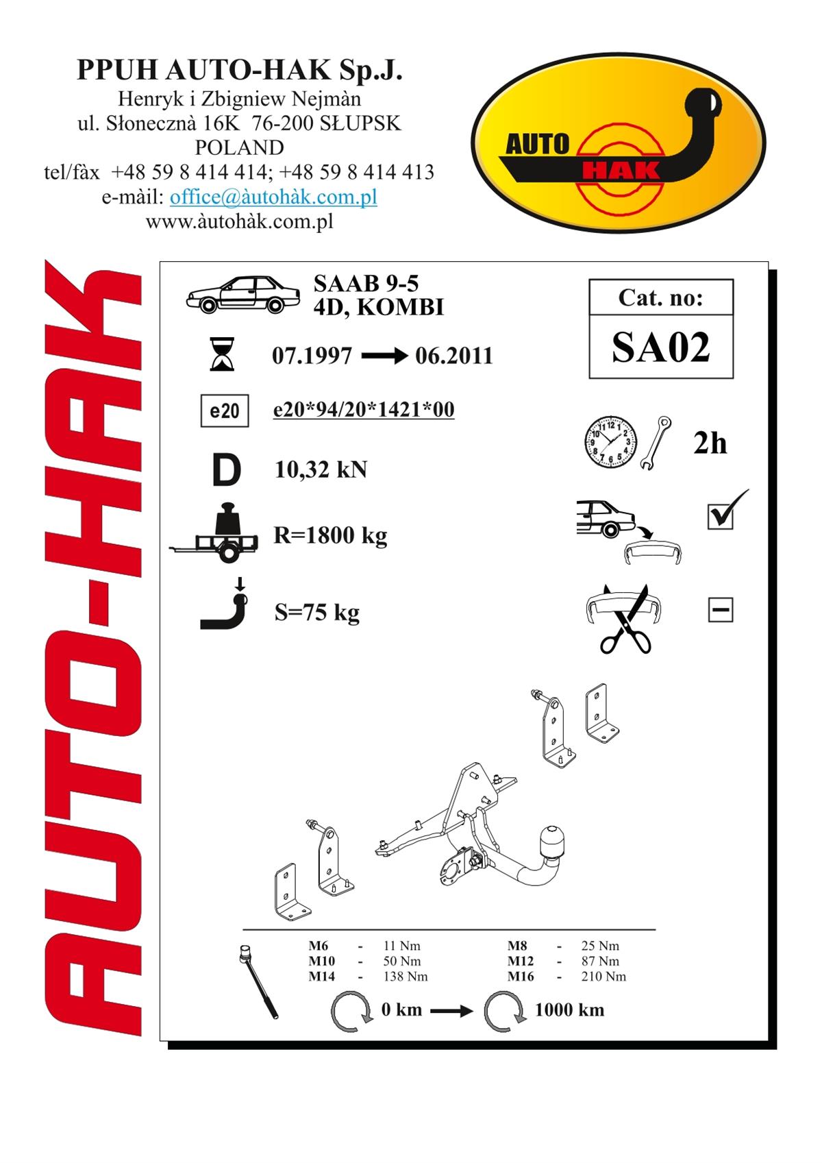 Saab 4D Çeki Demiri