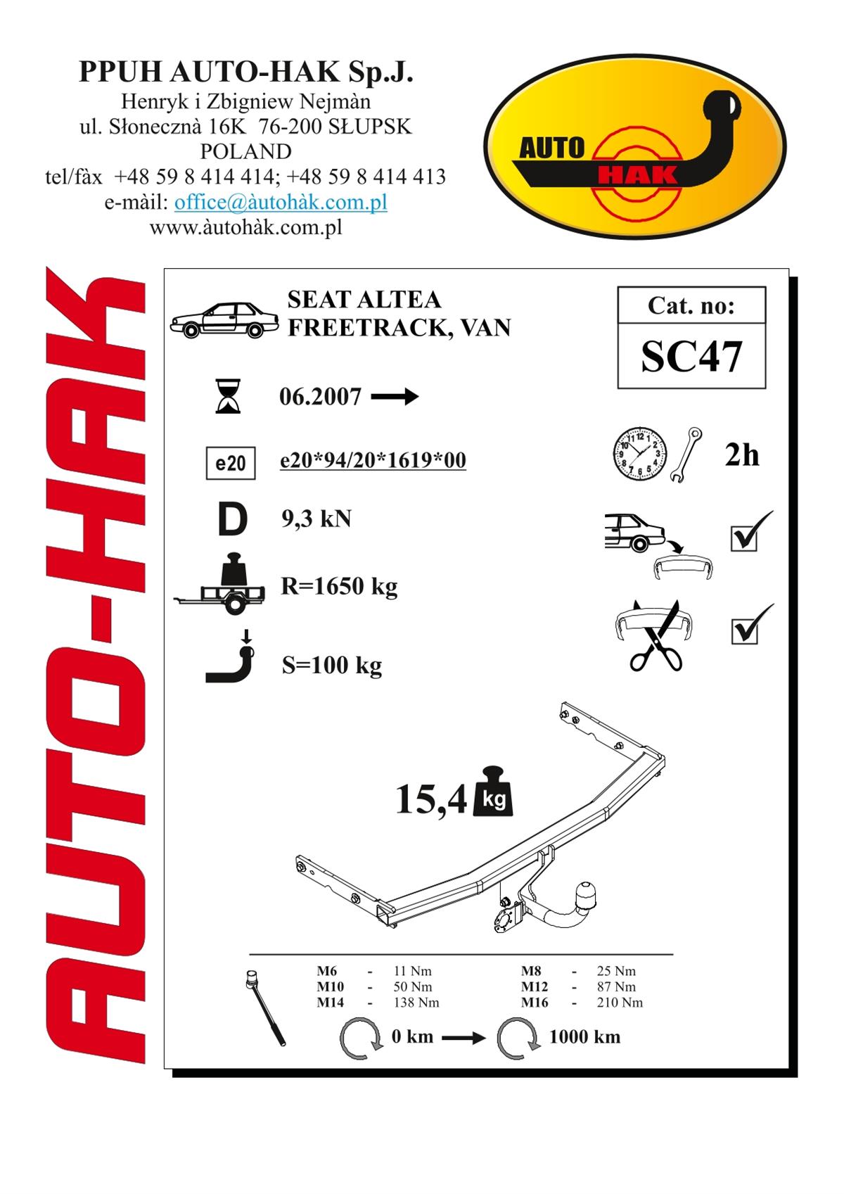 Seat Altea Çeki Demiri