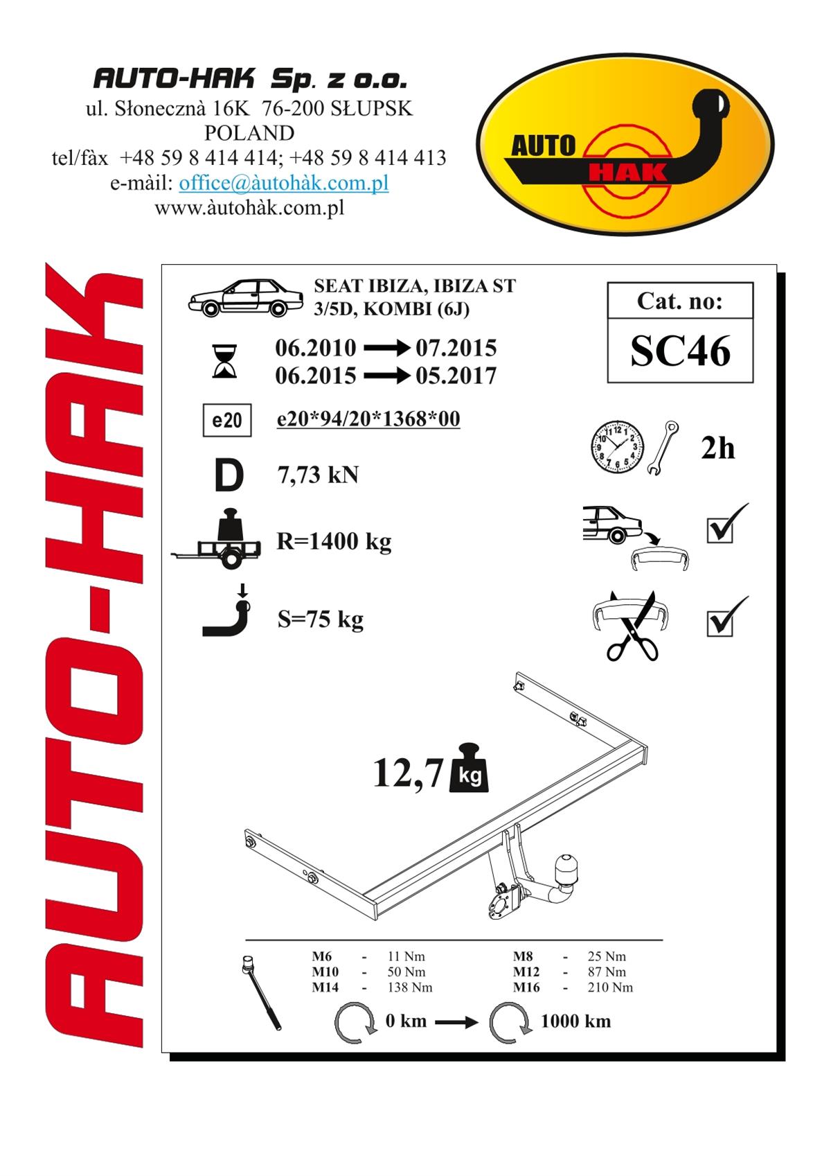 Seat Ibıza Çeki Demiri