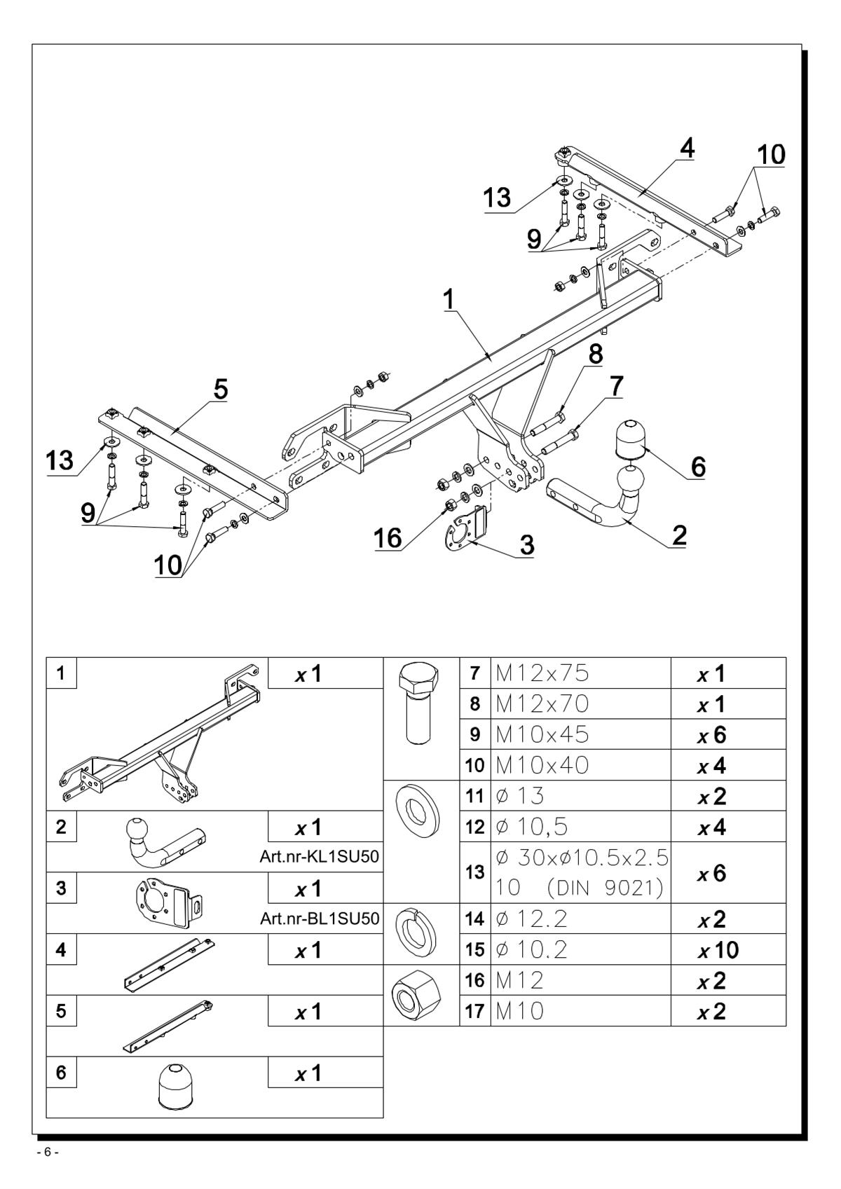 Subaru Legacy  Çeki Demiri