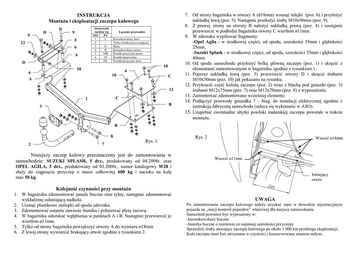 Suzuki Splash Çeki Demiri