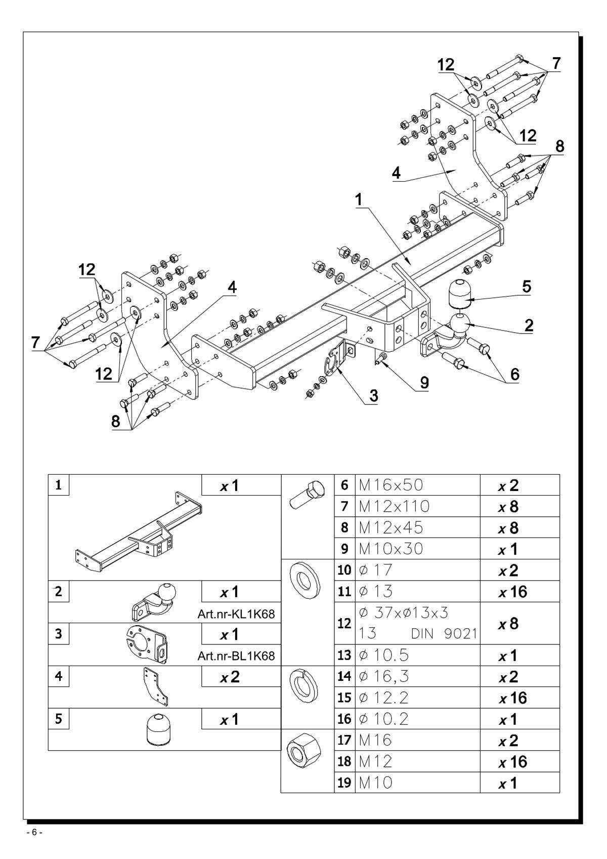 Volkswagen Crafter  Çeki Demiri