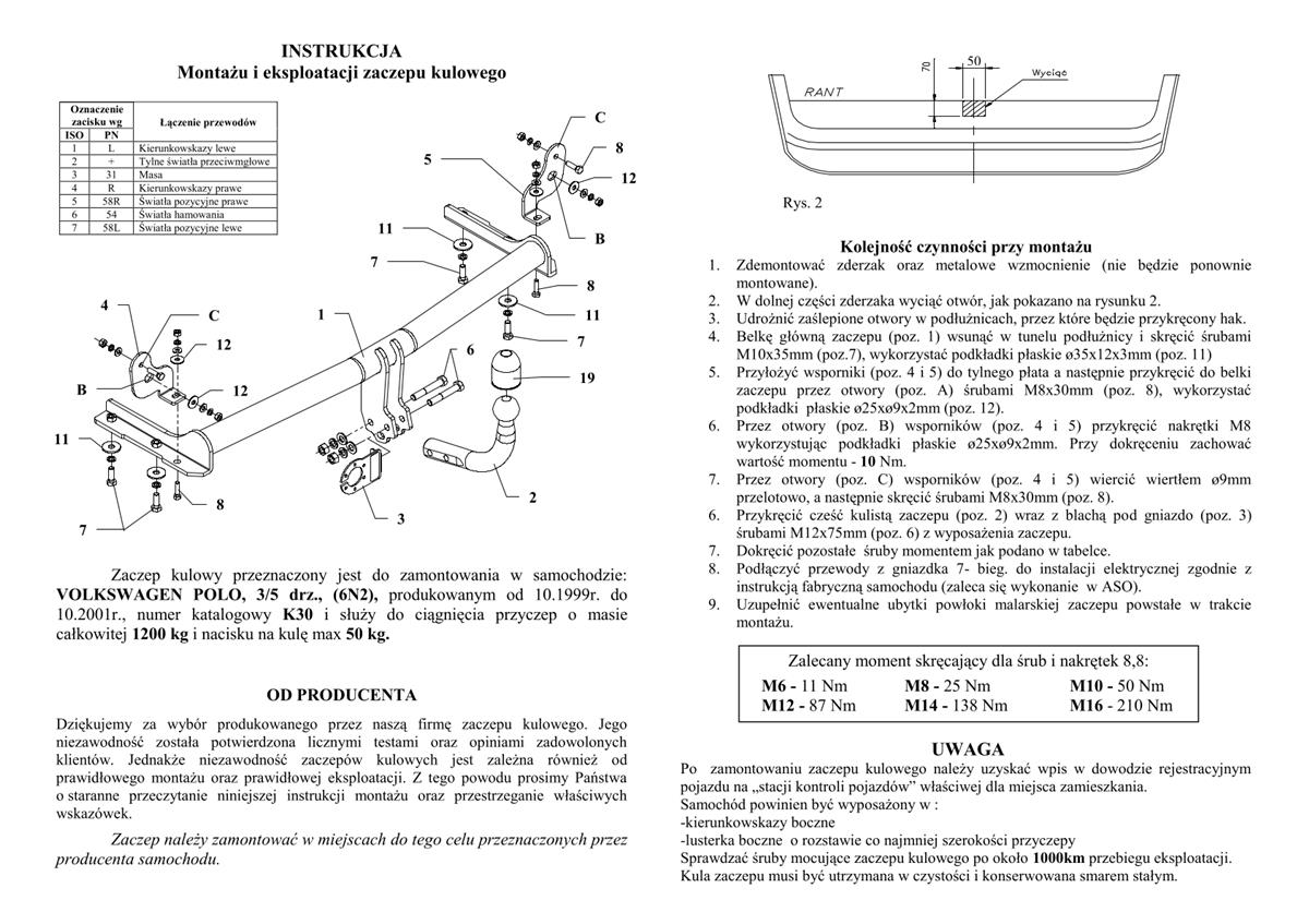 Volkswagen Polo Çeki Demiri