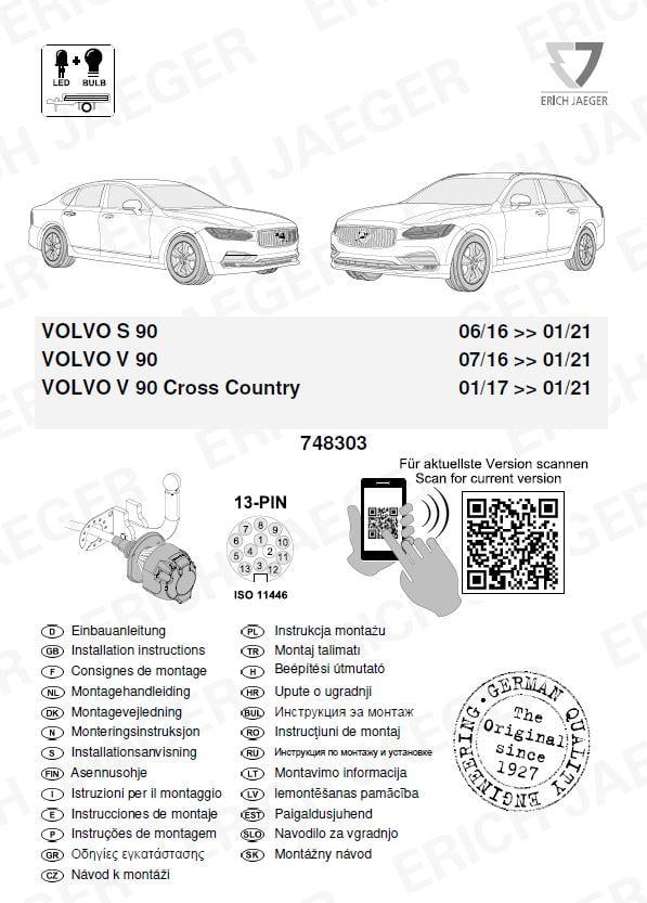 VOLVO S 90  ARACA ÖZEL ORJİNAL ELEKTRİK MODÜLÜ 13 Pin (06/16 - 01/21) 